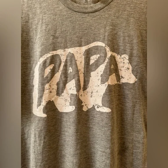 NWT Unisex Jane Marie Men’s PAPA BEAR T- Shirt Size Small - Picture 3 of 6